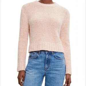 Maje Micoly Size Small Sweater Cardigan Italy Soft Cozy Melon